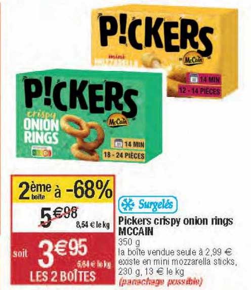 pickers crispy onion rings mc cain