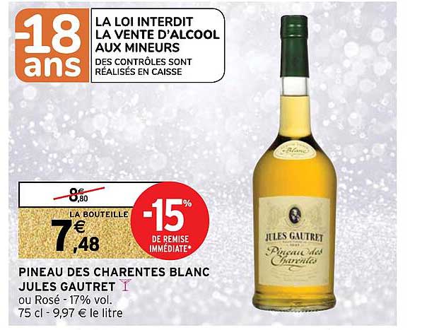 pineau des charentes blanc jules gautret