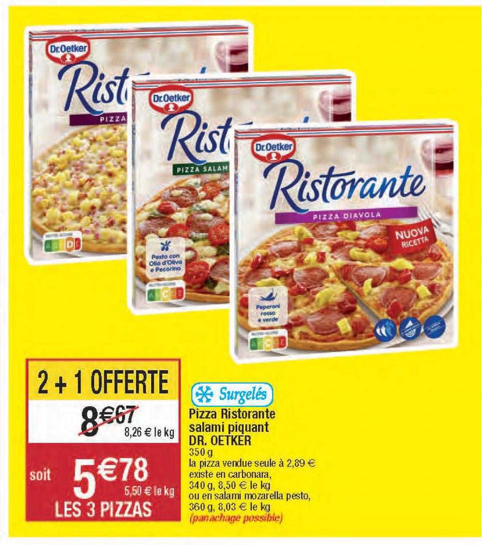 pizza ristorante salami piquant dr. oetker