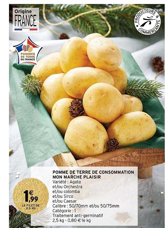 pomme de terre de consommation mon marché plaisir