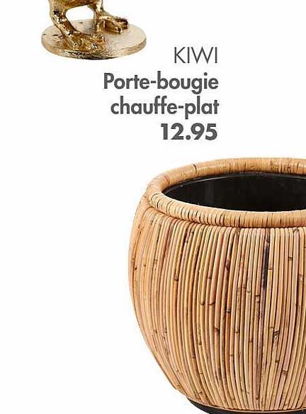 porte-bougie chauffe-plat kiwi