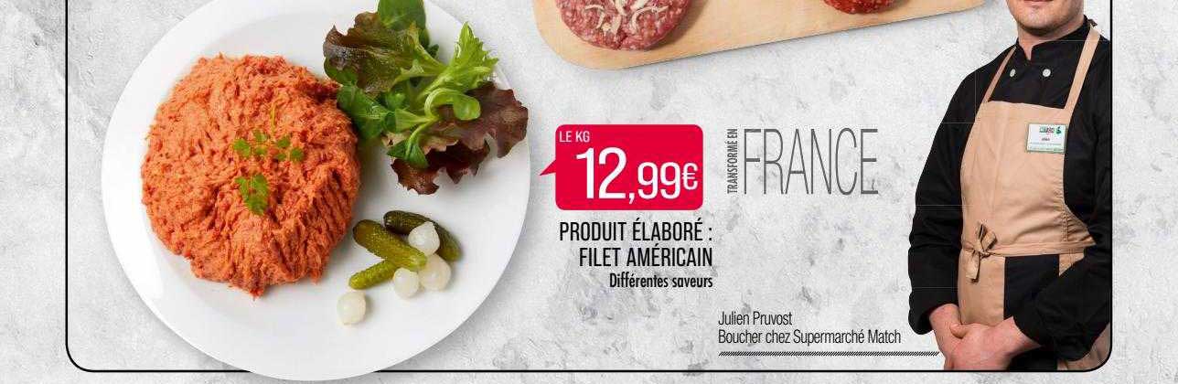 produit élaboré : filet américain