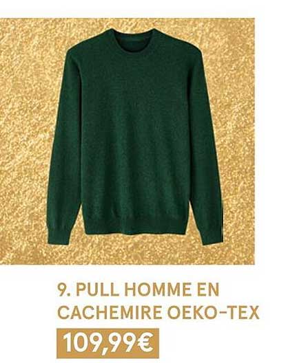 pull homme en cachemire oeko-tex