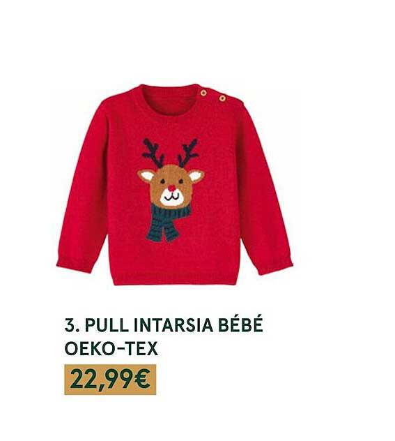 Pull Intarsia Bébé Oeko-tex