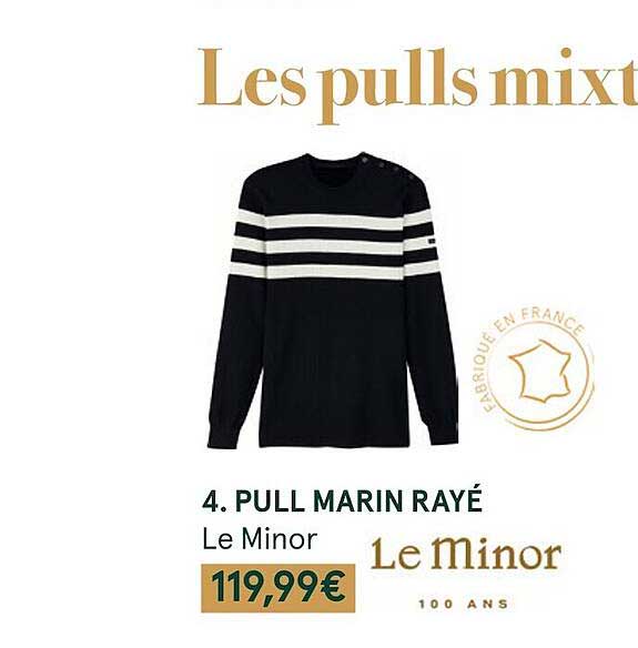 Pull Marin Rayé Le Minor