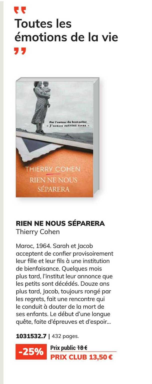 rien ne nous séparera - thierry cohen
