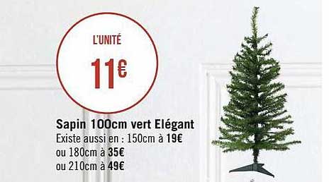 sapin 100 cm vert élégant