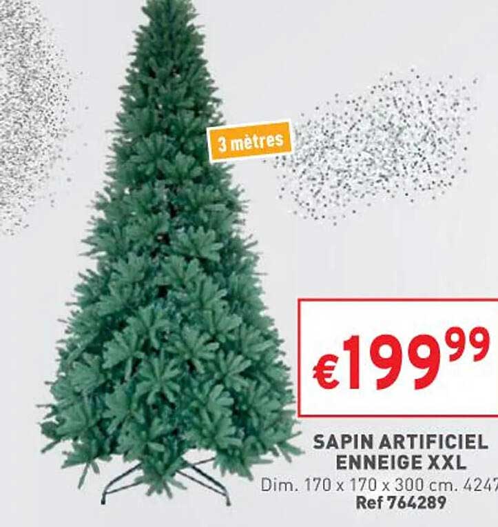 sapin artificiel enneigé XXL