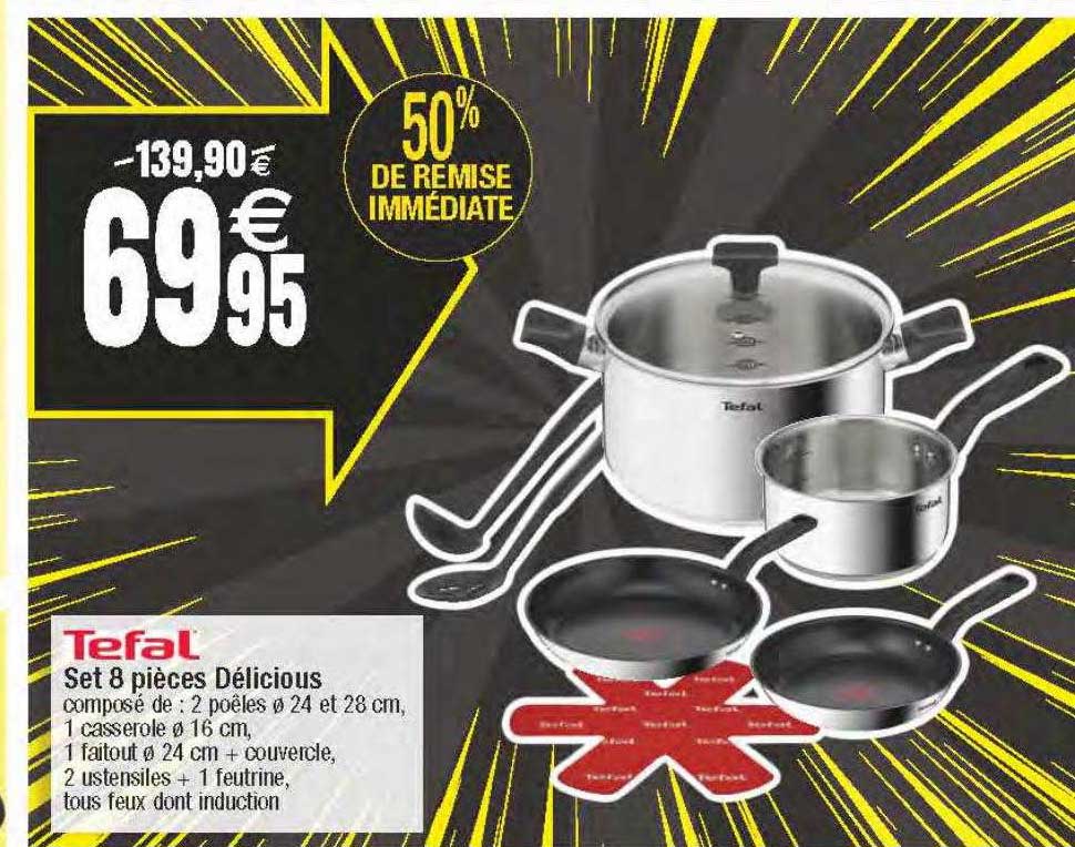 set 8 pièces délicious tefal