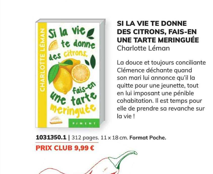 si la vie te donne des citrons, fais-en une tarte meringuée - charlotte léman