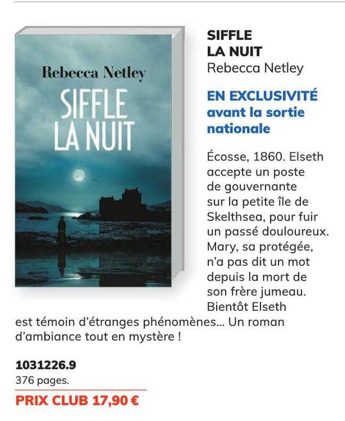 siffle la nuit - rebecca netley