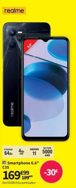 smartphone 6.6" c35 realme