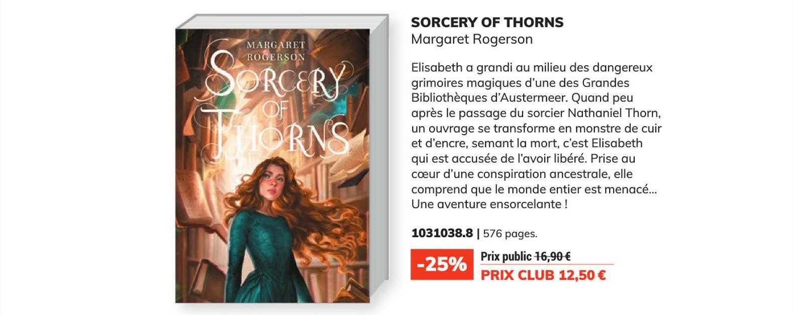 sorcery of thorns - margaret rogerson