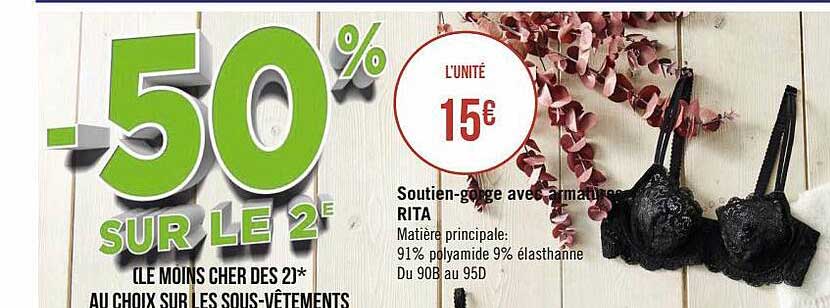 soutien-gorge avec armature rita