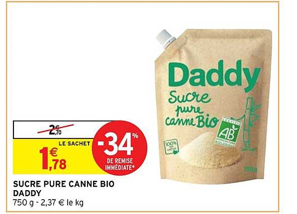 Sucre Pure Canne Bio Daddy