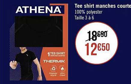 tee shirt manches courtes athena