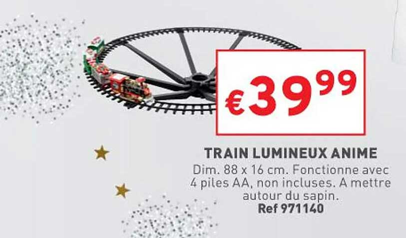 train lumineux animé