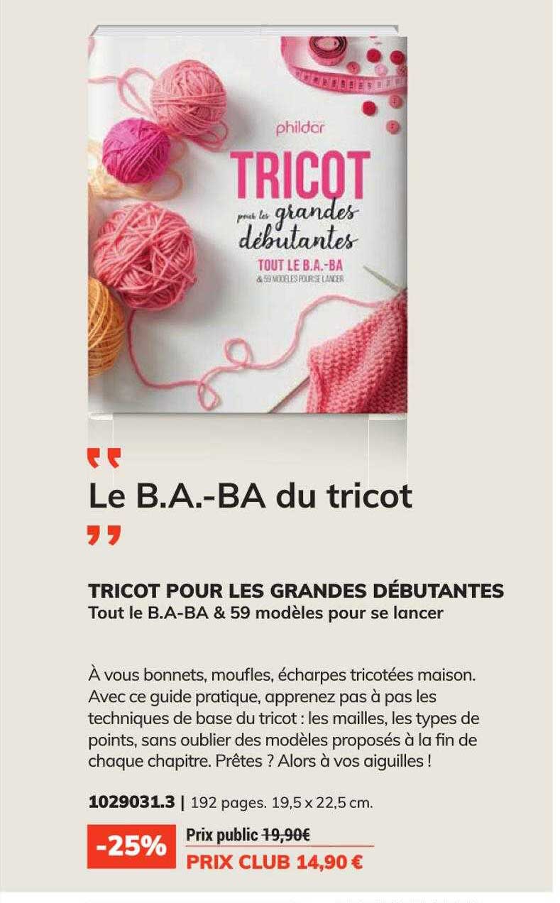 tricot pour les grandes débutantes