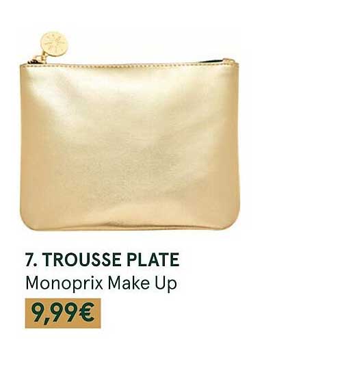 trousse plate monoprix make up