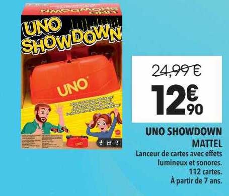 uno showdown mattel