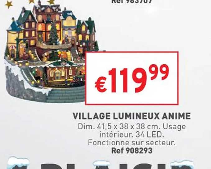 village lumineux animé