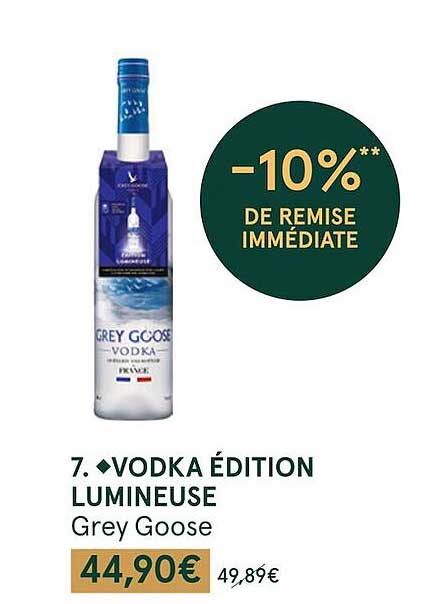 vodka édition lumineuse grey goose