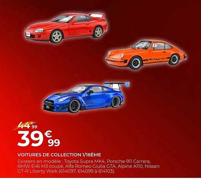 voitures de collection 1-18ème