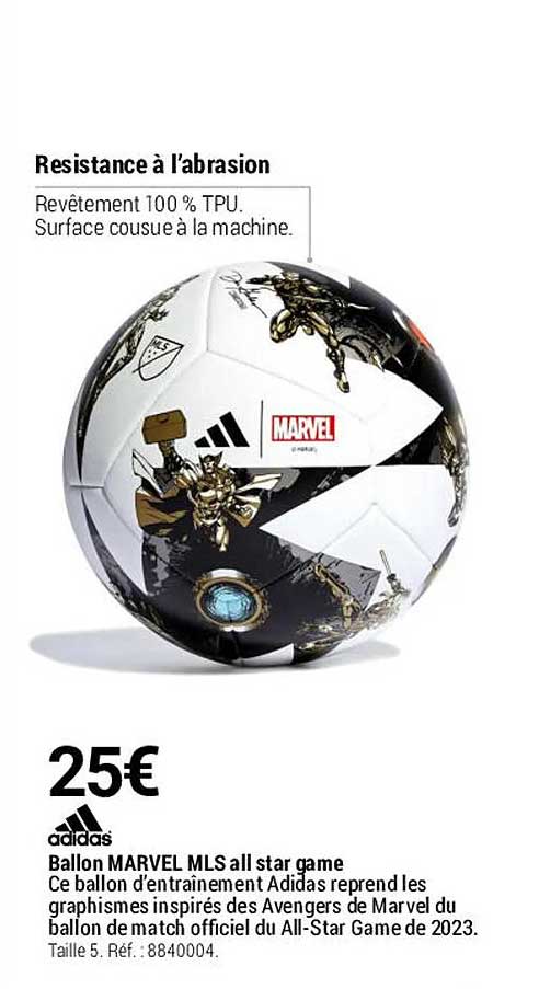 ballon marvel mls all star game adidas