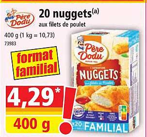 20 nuggets père dodu