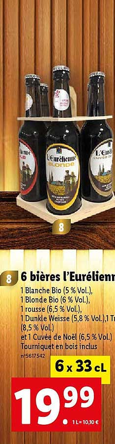 6 Bières L'eurélienne