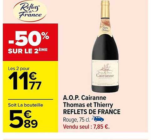 a.o.p. cairanne thomas et thierry reflets de france