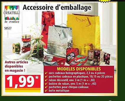 accessoire d'emballage createlli