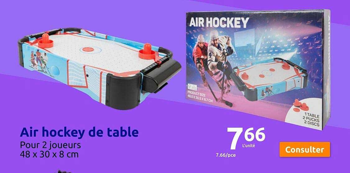 air hockey de table