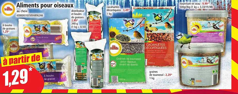 aliments pour oiseaux little friends