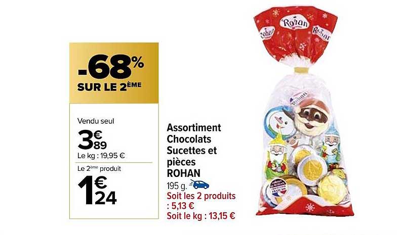 assortiment chocolats sucettes et pièces rohan