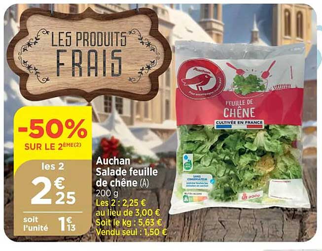 Auchan Salade Feuille De Chêne