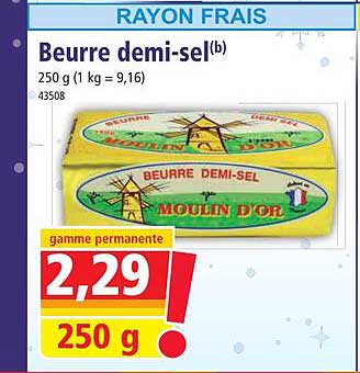 beurre demi-sel