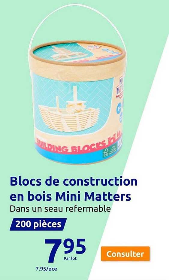 Blocs De Construction En Bois Mini Matters