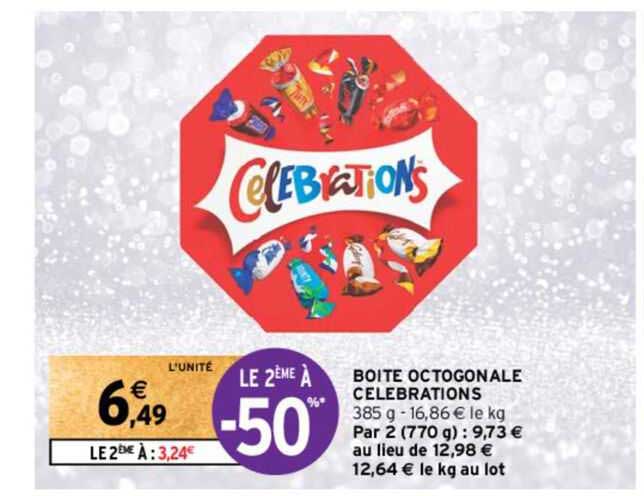 boîte octogonale célébrations
