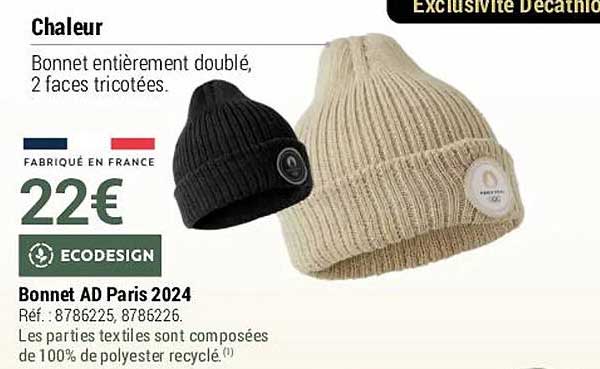 bonnet ad paris 2024 ecodesign