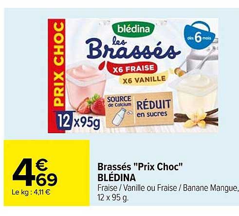 brassés "prix choc" blédina