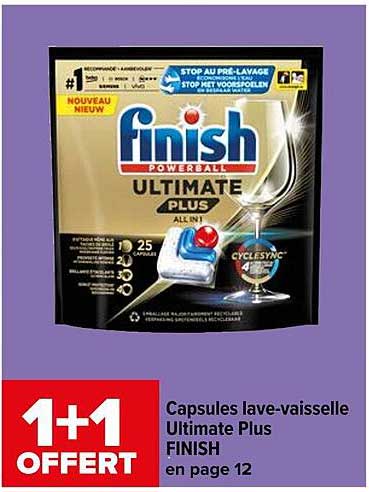 Capsules Lave-vaisselle Ultimate Plus Finish