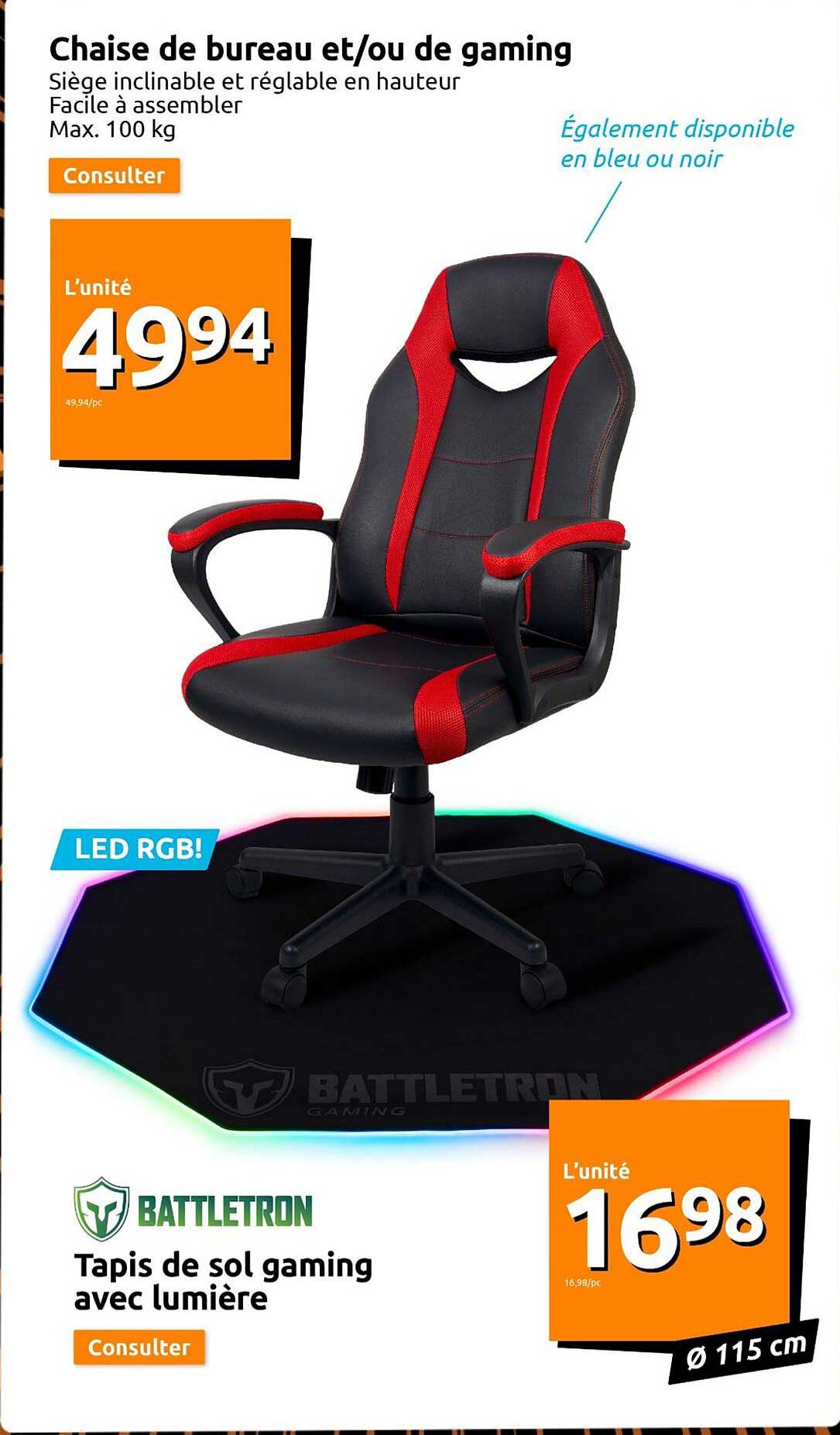 chaise de bureau et/ou de gaming