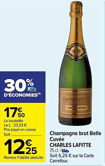 champagne brut belle cuvée charles lafitte