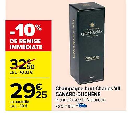 champagne brut charles VII canard-duchêne