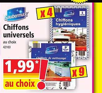 chiffons universels saubermax