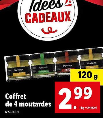 Coffret De 4 Moutardes