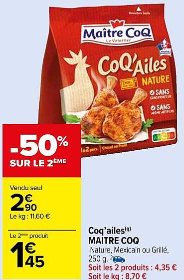coq'ailes maître coq