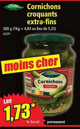 cornichons croquants extra-fins
