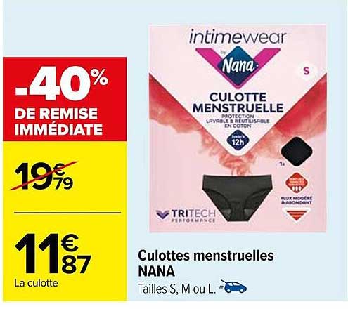 culottes menstruelles nana